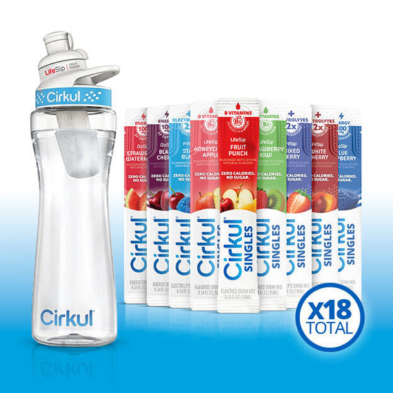 22oz. Plastic Bottle & LifeSip® Fruit Punch P6